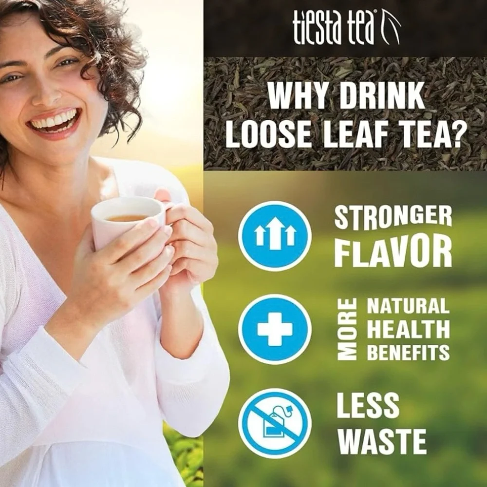 Tiesta Tea Strawberry Lemonade Loose Leaf IMMUNITY Non Caffeinated Hot/Cold 4 Oz
